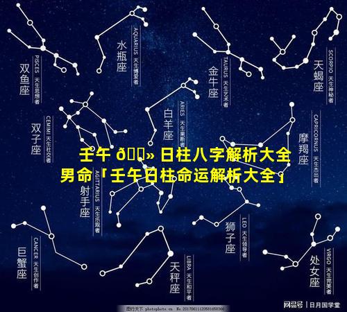 壬午 🌻 日柱八字解析大全男命「壬午日柱命运解析大全」